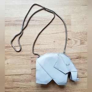 Charming Charlie faux leather origami elephant purse